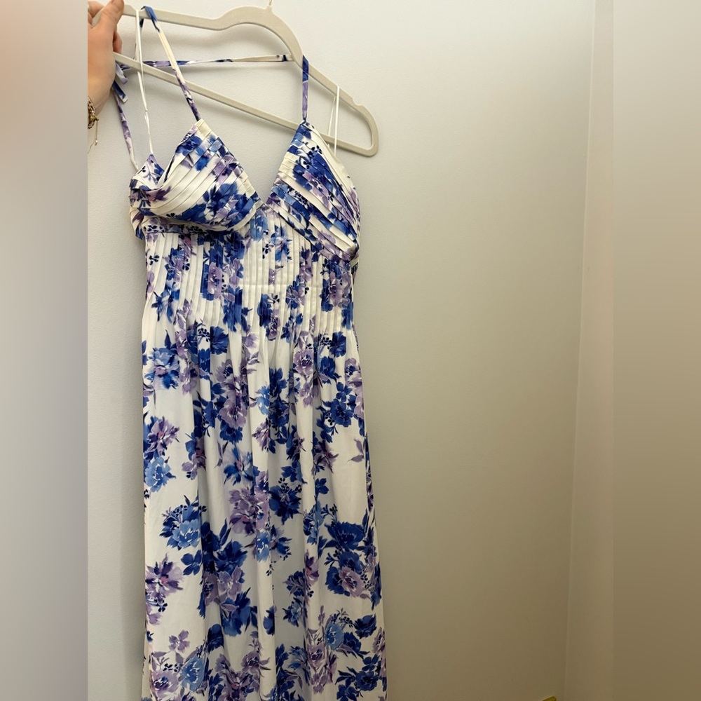 Floral Maxi Dress with Spaghetti Straps